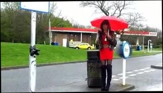 Video 287143701: crossdresser hooker, gay crossdresser, crossdresser smoking, crossdresser outdoor
