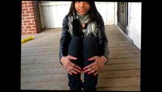 Video 145000701: amateur foot fetish, ebony foot fetish, black foot fetish, chick foot, straight foot, sexy chick, chick red