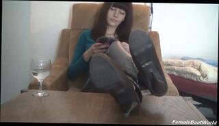 Video 138857701: foot fetish femdom, bdsm femdom fetish, heels foot fetish, femdom boot fetish, female foot fetish, brunette foot fetish, foot fetish hd, worship kissing, boy worships, straight foot, high heels pumps, table foot, shoe worship, pumps legs, one foot