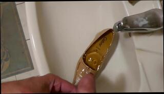 Video 347488301: wife pissing, piss shoes, leather piss, gay shoe, man gay, gay hd