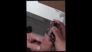 Video 1618499913: bdsm bondage fetish, bondage amateur bdsm, bdsm cage, solo bondage, cage tease, caged dick, big dick solo male, men bondage, muscular solo, 60fps amateur