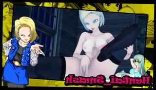 Watch the video about Android 18 rubs her pussy until she cums.