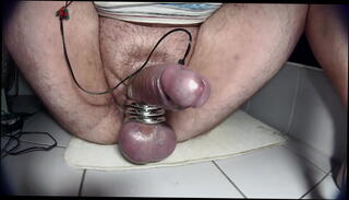 Video 1591730855: cbt bdsm, amateur closeup sex, cockring cumshot, sperm closeup, electric cbt, sperm ejaculation