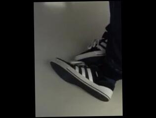 Video 827555403: candid feet shoeplay, feet solo, amateur solo male, solo amateur young, socks shoeplay, old feet