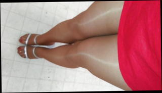 Video 1221217701: feet toes closeup, shemale pantyhose, pantyhose rubbing, sexy heels