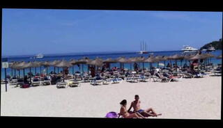 Video 31984901: beach nudity, public nudity, straight couple, couple bath, nipples public