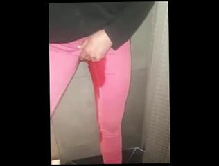 Watch the video about Wetting my Pink Jeans - Omorashi