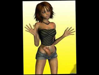 Video 113532401: 3d solo, shemale 3d dick girl, girl solo hd, erect dick, cock dick, short dick