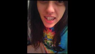 Watch the video about PinkMoonLust Pees On her Tampon String Peeing Urine Piss Fetish Hairy Girl Sits on Dirty Toilet