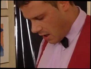 Video 184527201: straight threesome, threesome blowjob, czech threesome, piercing blowjob, waitress blowjob