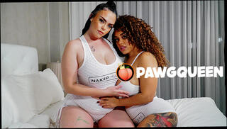 Watch the video about PAWGQueen Interracial Lesbians Twerking and Strap-on Fucking