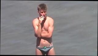 Video 230295004: amateur gay twink, gay twink outdoor, gay twink hd, speedo beach