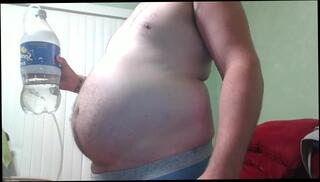 Video 379466003: inflation expansion, inflatable pop, inflation fetish, chubby male solo, chubby fat amateur, male belly inflation