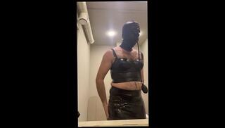 Video 1664546063: latex bdsm fetish, bdsm fetish slave, solo bdsm fetish, amateur bdsm slave, blonde bdsm slave, solo amateur trans, ass big tits solo, solo toying ass, latex mask blowjob, latex skirt, latex play