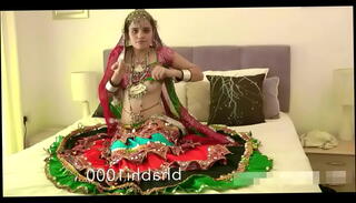 Watch the video about Gujarati Indian Babe Jasmine Mathur Garba Dance and Showing Bobbs