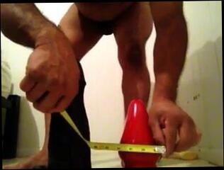 Video 182240301: hole gay, gay man playing, toying hole, bed toy