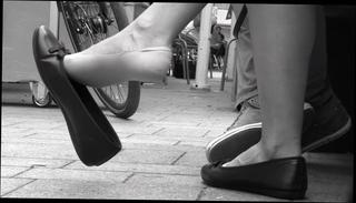 Watch the video about Cute girl sexy intense flats dangle