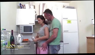 Watch the video about Crazy fuck in the kitchen