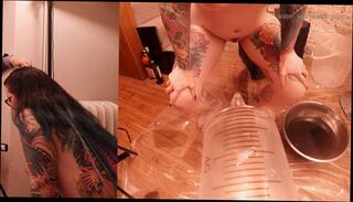 Video 1604008161: inflatable anal, belly inflation, big belly inflation, straight anal, british anal