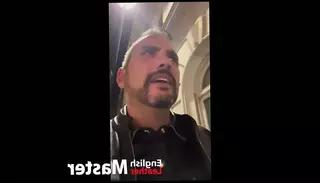 Video 1576730011: domination humiliation, bdsm humiliation, faggot humiliation, master humiliates, daddy humiliation, gay humiliation, humiliated outdoors, leather domination, public bdsm outdoor