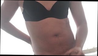 Video 967515201: skinny feet, gay cum feet, black feet, cum wearing black, black lingerie cum