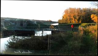 Watch the video about Just a walk with an anal plug in nature during sunset