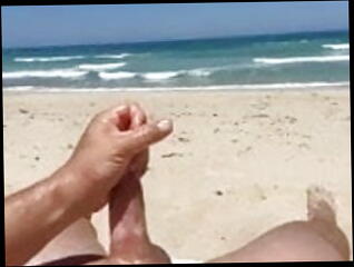Video 1503646401: nudist beach, gay man wanking