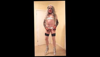 Video 1571134091: haired tranny slut, slut boots, shemale boots