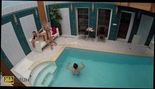 Watch the video about HUNT4K. Young cuckold let stranger nail slutty girlfriend by pool