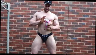 Video 1129495455: solo muscle jock, jock stud, sexy ass solo