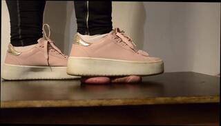 Video 359471904: foot fetish femdom, cock ball trample, table cock