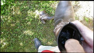 Video 1571286231: wife pissing, piss boots, wifes brown, gay boots