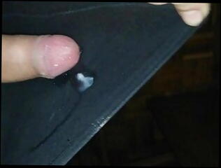 Video 1493248301: nylon cum, black nylon stockings, ruined cum, big cocked muscular