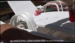 Watch the video about Sunbathing naked while on college spring break