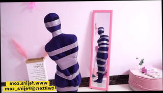 Video 1291579145: rope fetish, latex fetish, latex woman, leather ropes, sweat fetish, japanese rope, roped asian