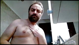 Video 788841301: skinny gay, washing hairy, hairy armpits, hairy man