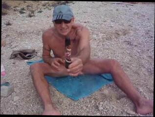 Video 272678801: horny naked, naked gay man, erect cock, naked beach, cock bouncing