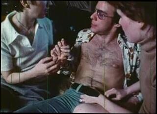 Video 121209901: vintage hairy stockings, swinger threesome, horny threesome, straight threesome, short hair swinger, two horny