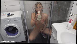 Watch the video about I even take a shower with a Hamster.Russian Milf Sucks Dildo