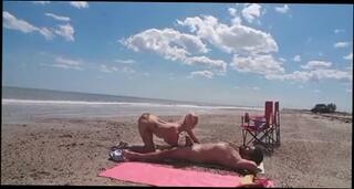Video 195755404: amateur swingers, swinger beach, swinger outdoor, public swinger, guy girl cum, girl cum mouth, stranger cum