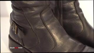 Video 373607701: sister's shoes, gay shoe, gay leather, gay boots, black gay man