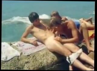 Video 134094504: vintage gay bareback, gay bareback hunk, blowjob barebacking gay, outdoor bareback gay, beach sex