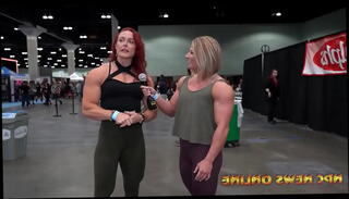 Video 1209810205: katie lee, sexy female bodybuilder, sexy interview, sexy female muscle