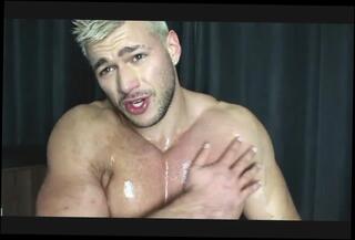 Video 209976101: gay hunk masturbating, masturbating muscle hunk, muscular gay hunk, hunk exposed