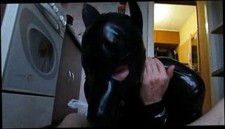 Video 1570293701: latex bdsm, latex sucks cock, amateur bdsm couple, gay latex, latex blowjob, latex dick, russian bdsm, puppy sucks