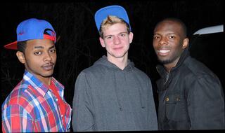 Video 1627077854: cock interracial threesome, twink threesome sex, gay twink threesome, big cock gay twink, two black studs, cock talk