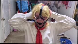 Video 1617787113: fetish solo masturbation, bound gagged, sissy gagging, bondage gagged, masturbation solo vibrator, solo amateur trans, solo masturbation toy, panty gag, sissy cosplay