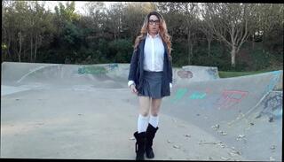 Video 368581004: crossdresser stripping, crossdresser park, amateur shemale, one horny