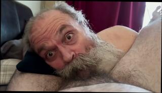 Watch the video about Daddy Bear Sucking Cock Swallows Creamy Load