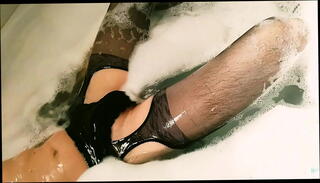 Video 1153996515: solo boy jerk, solo jerk cum, lingerie solo, stockings solo, cum string